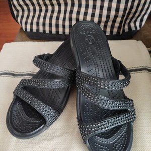 Crocs Women's Patricia Diamante Embellished Sandal